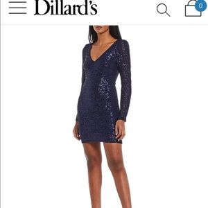 B.Darlin Sequin Long sleeve dress